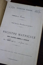 Load image into Gallery viewer, 1930&#39;s French Registre Matricule

