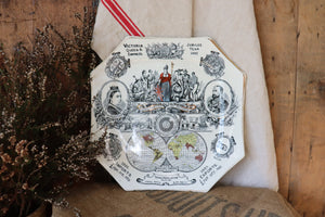 Antique Queen Victoria's 1887 Jubilee Octagonal Empire Plate
