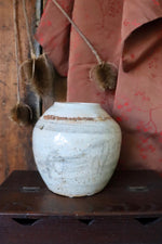 Load image into Gallery viewer, Medium Antique Stoneware Ginger Jar
