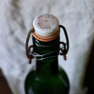 Antique French Green Biere Tourtel Bottle