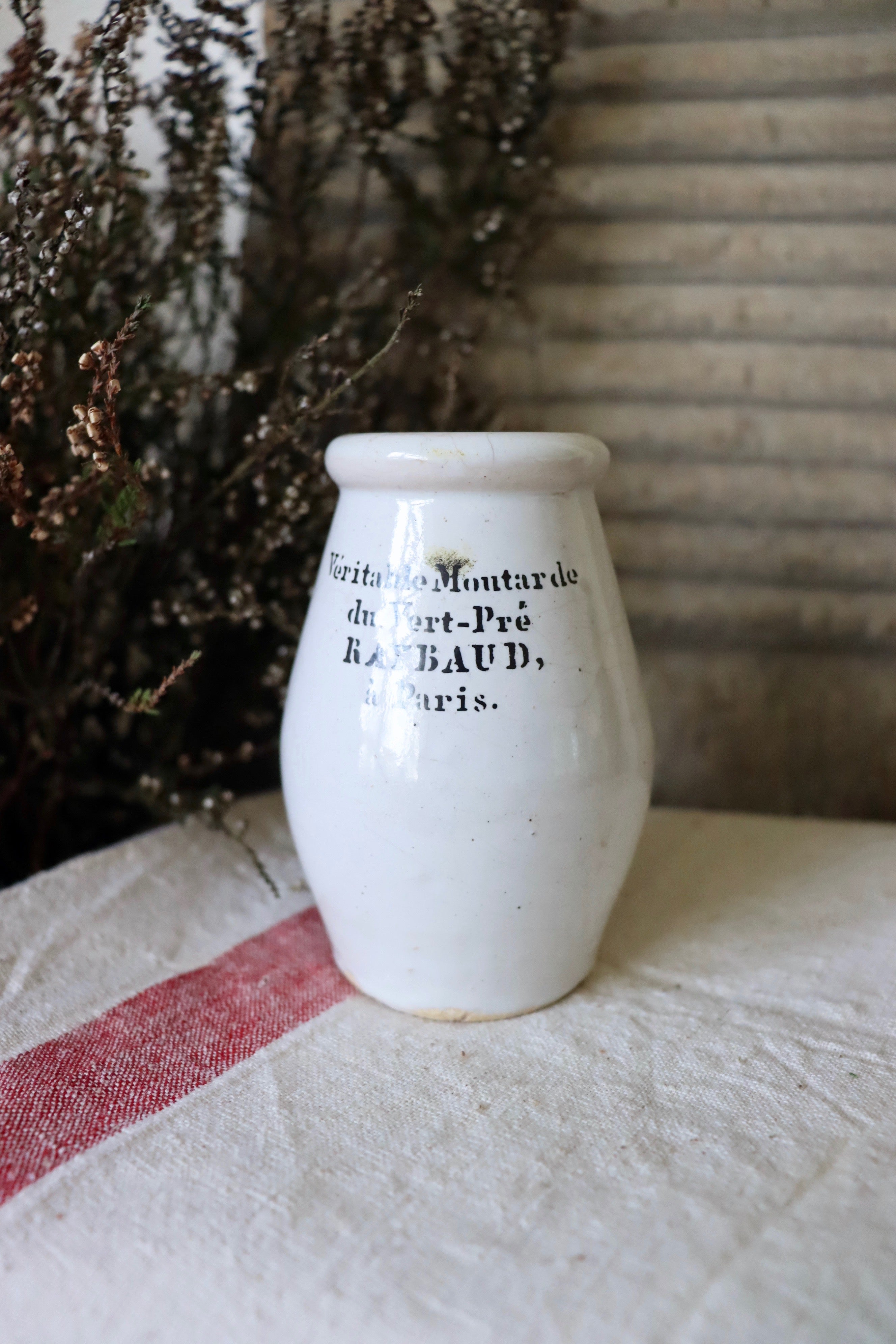 Rare Vert-Pré Raybaud Mustard Pot - Reserved
