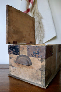 Antique Rustic Wooden Box