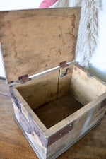 Load image into Gallery viewer, Antique Rustic Wooden Box
