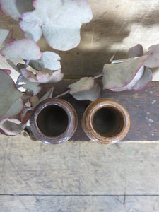 Miniature Stoneware Pots