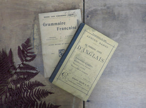 Antique French Grammar Books - 1890