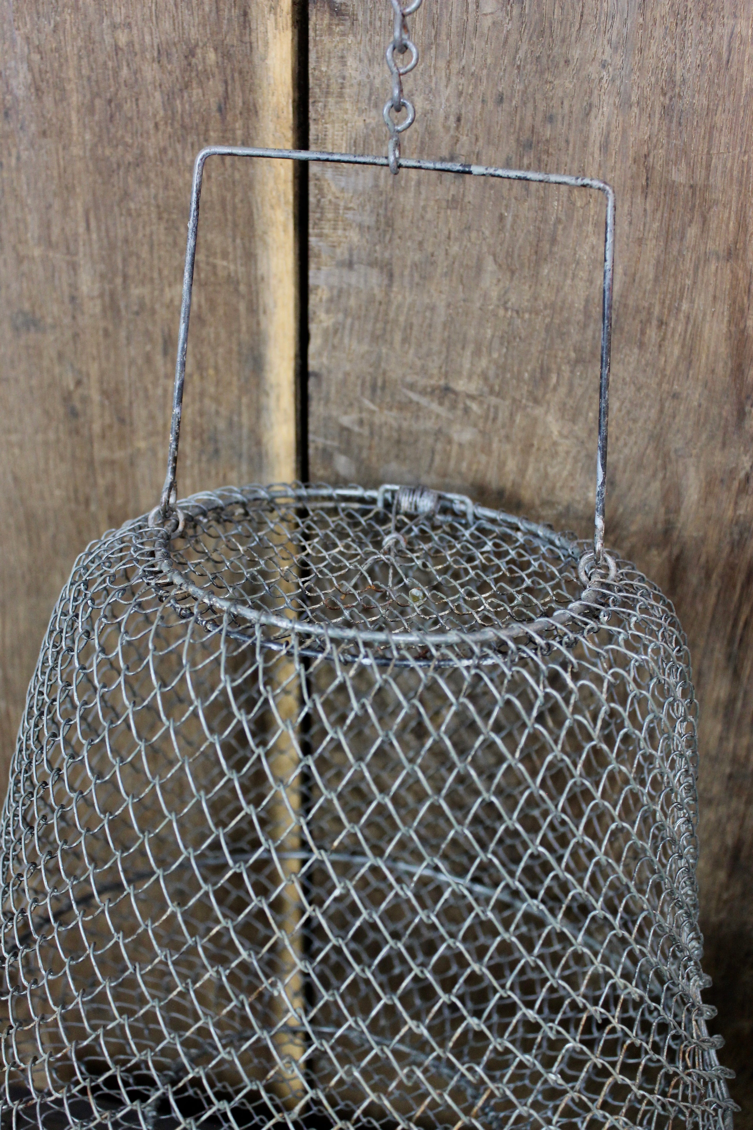 Rustic French Wire Fish Trap