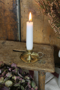French Silver Candle Holder