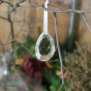 Vintage French Teardrop Chandelier Crystal