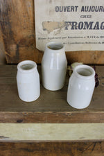 Load image into Gallery viewer, Antique Stoneware Cream Pots
