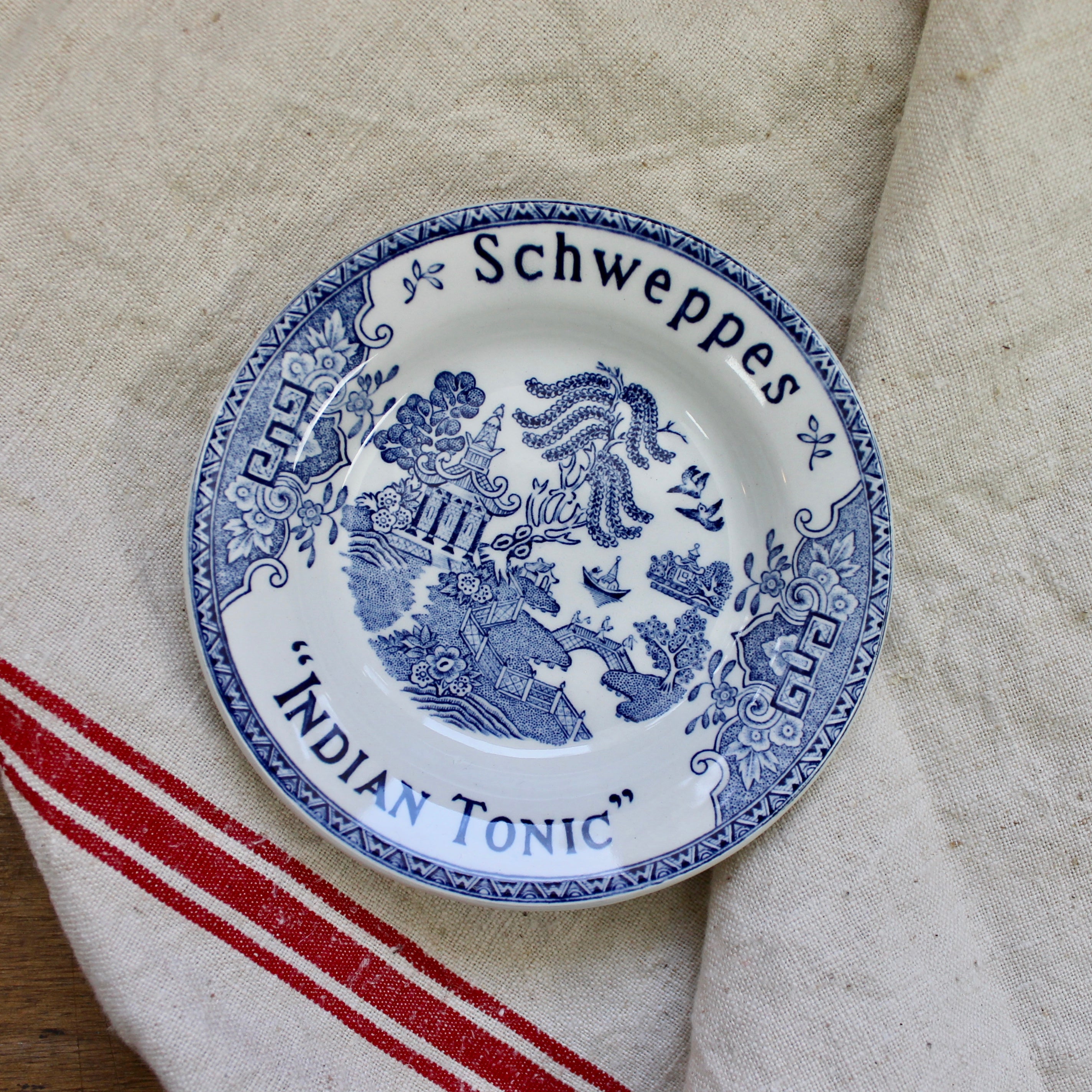 Vintage Schweppes Advertising Tip Saucer