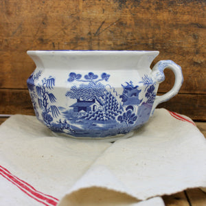 Victorian Willow Pattern Chamber Pot
