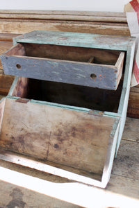 Large Vintage Handpainted Tool Box