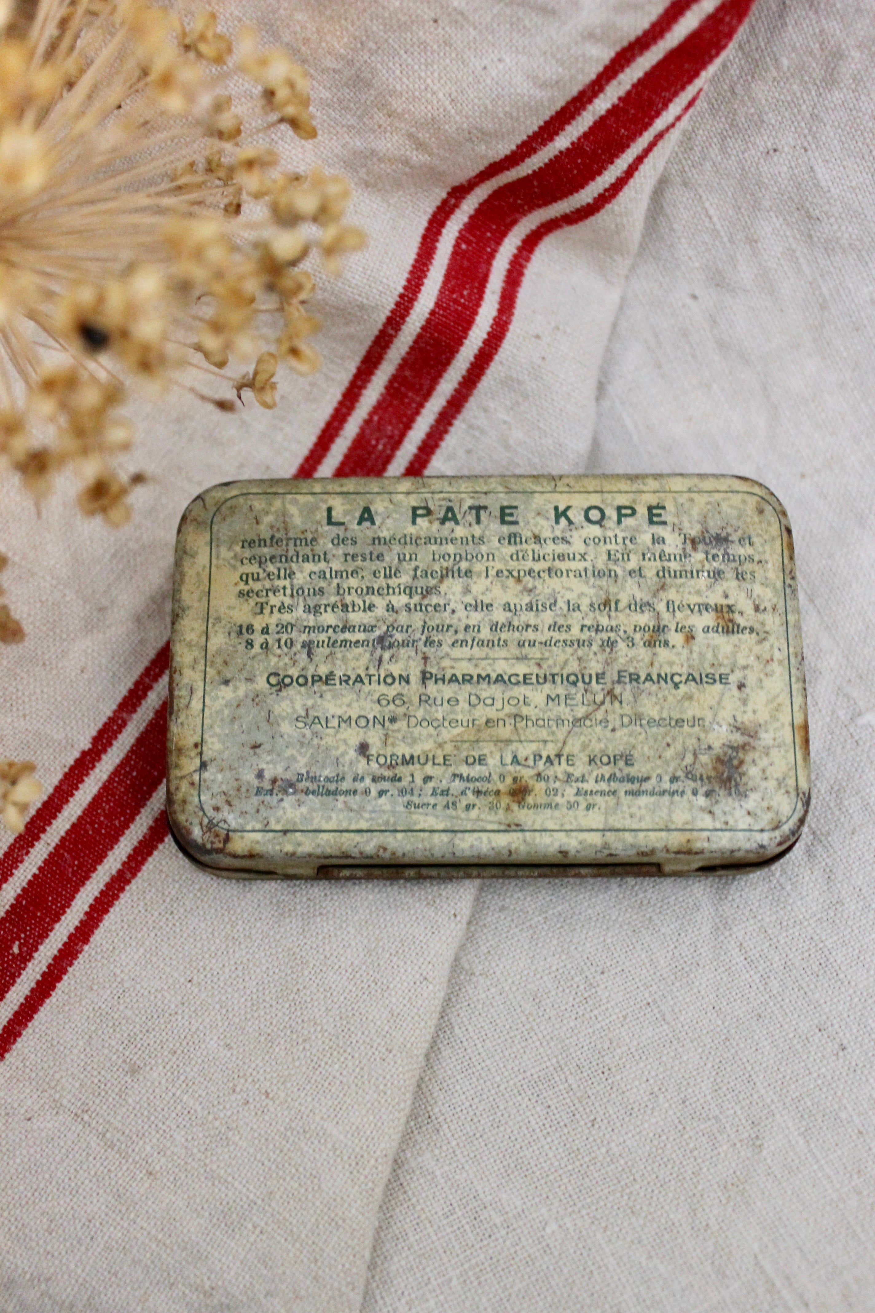 Vintage French Medicine Tin