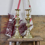 Load image into Gallery viewer, Victorian Brass Candlesticks
