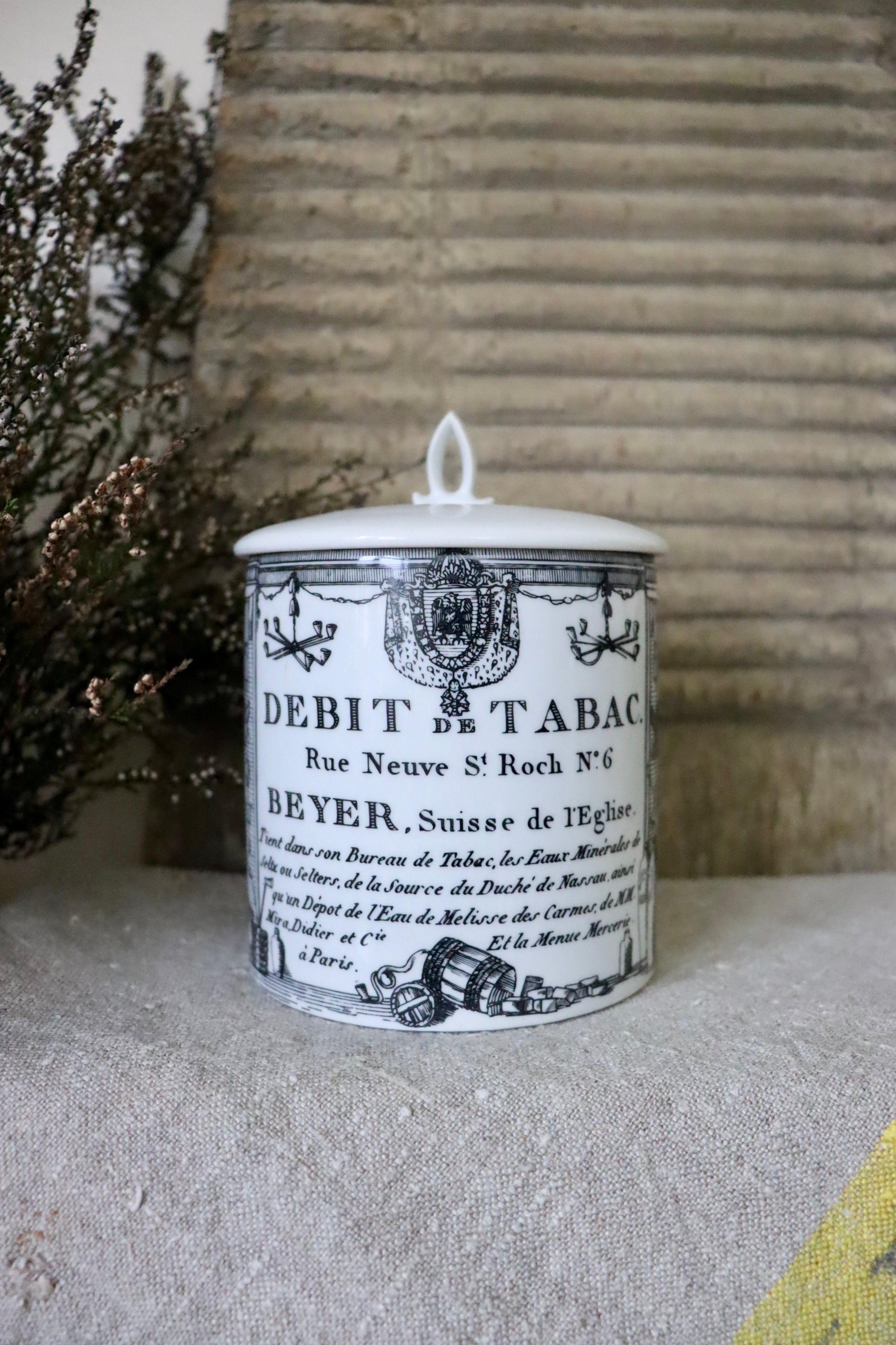 Vintage Parisian Debit de Tabac Jar