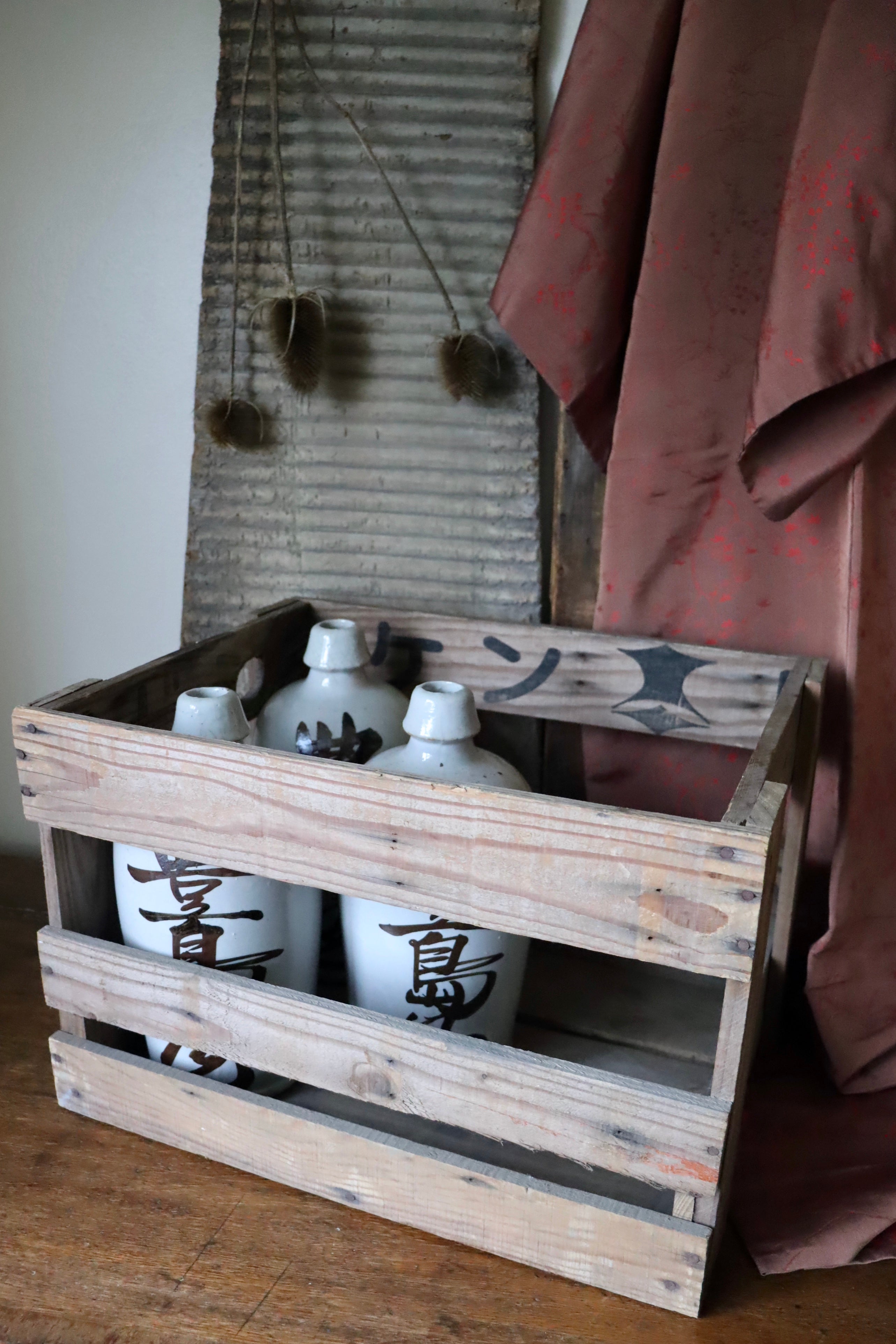 Vintage Japanese Sake Crate