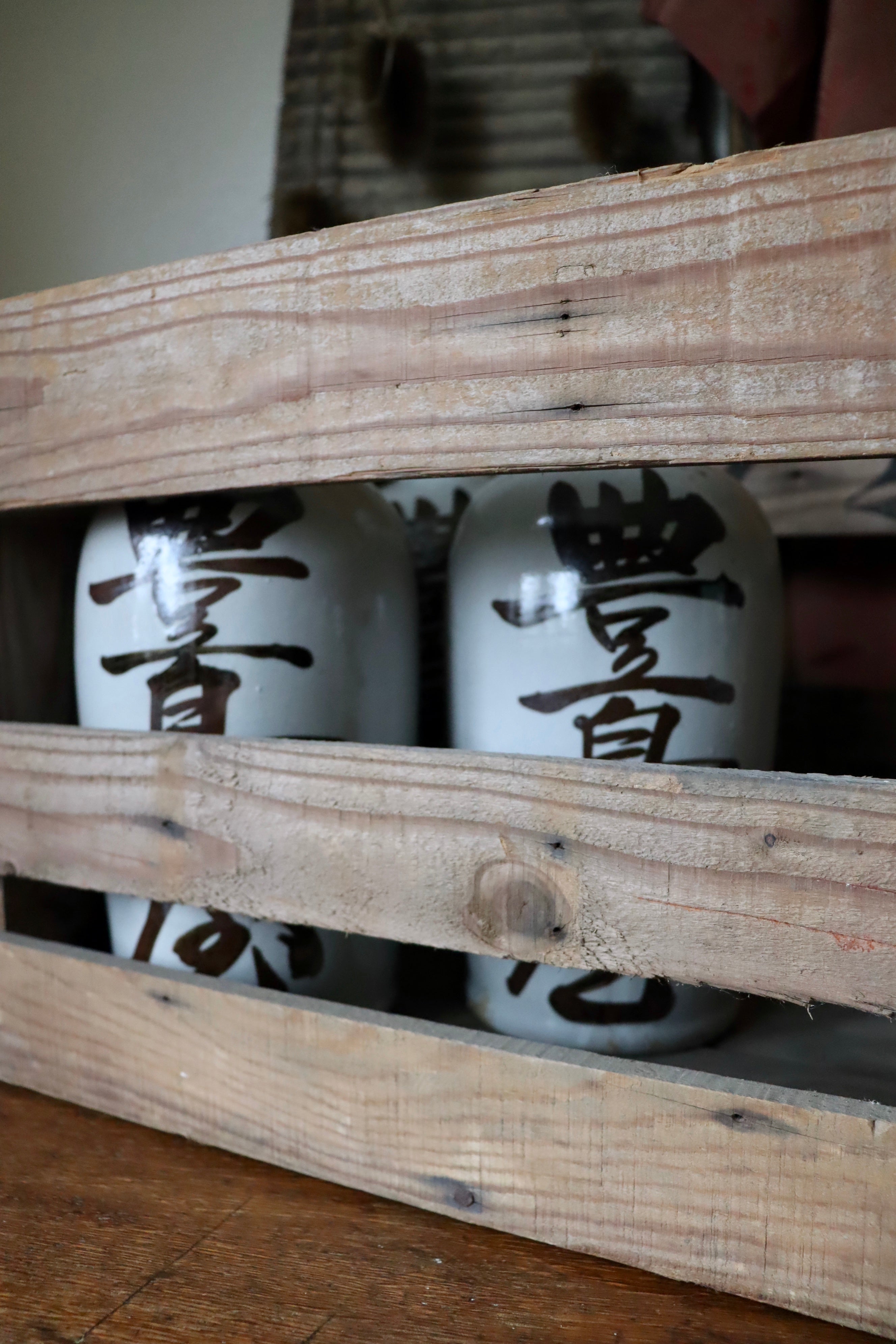 Vintage Japanese Sake Crate