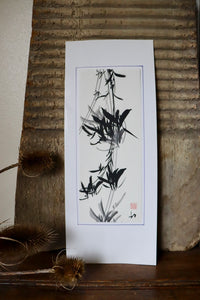 Oriental Bamboo Calligraphy