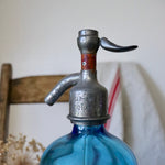 Load image into Gallery viewer, Antique French Blue Seltzer Syphon
