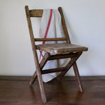 Load image into Gallery viewer, Small Antique Folding Wooden Chair
