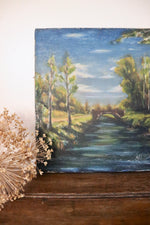 Load image into Gallery viewer, Country Riverside Oil Painting
