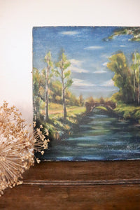Country Riverside Oil Painting