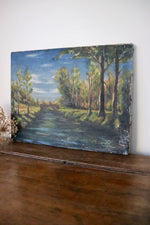 Load image into Gallery viewer, Country Riverside Oil Painting
