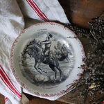 Load image into Gallery viewer, Antique French Terre de Fer Cavaliers Plates
