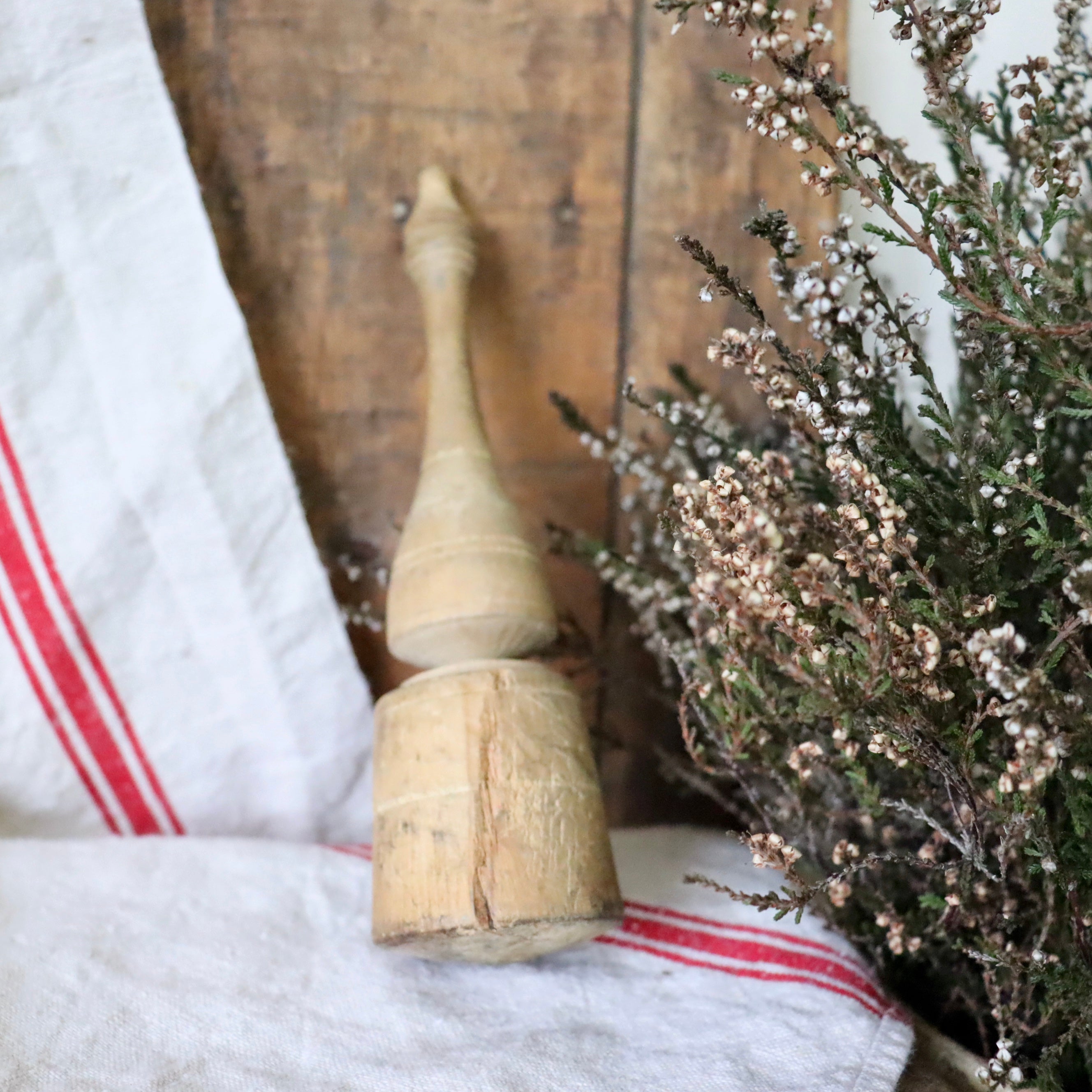 Rustic French Wooden Mortar