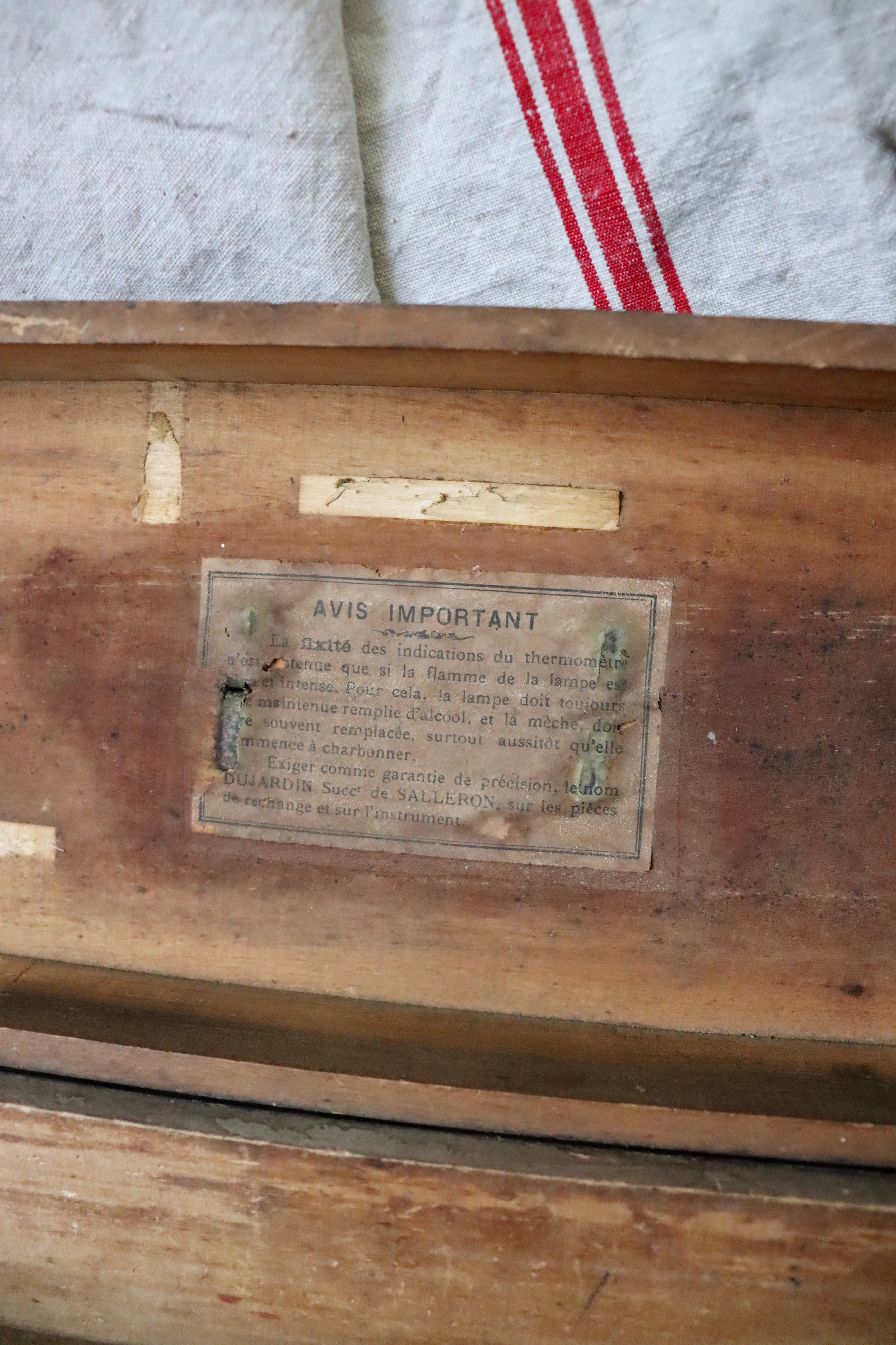 French Dujardin Salleron Wooden Box