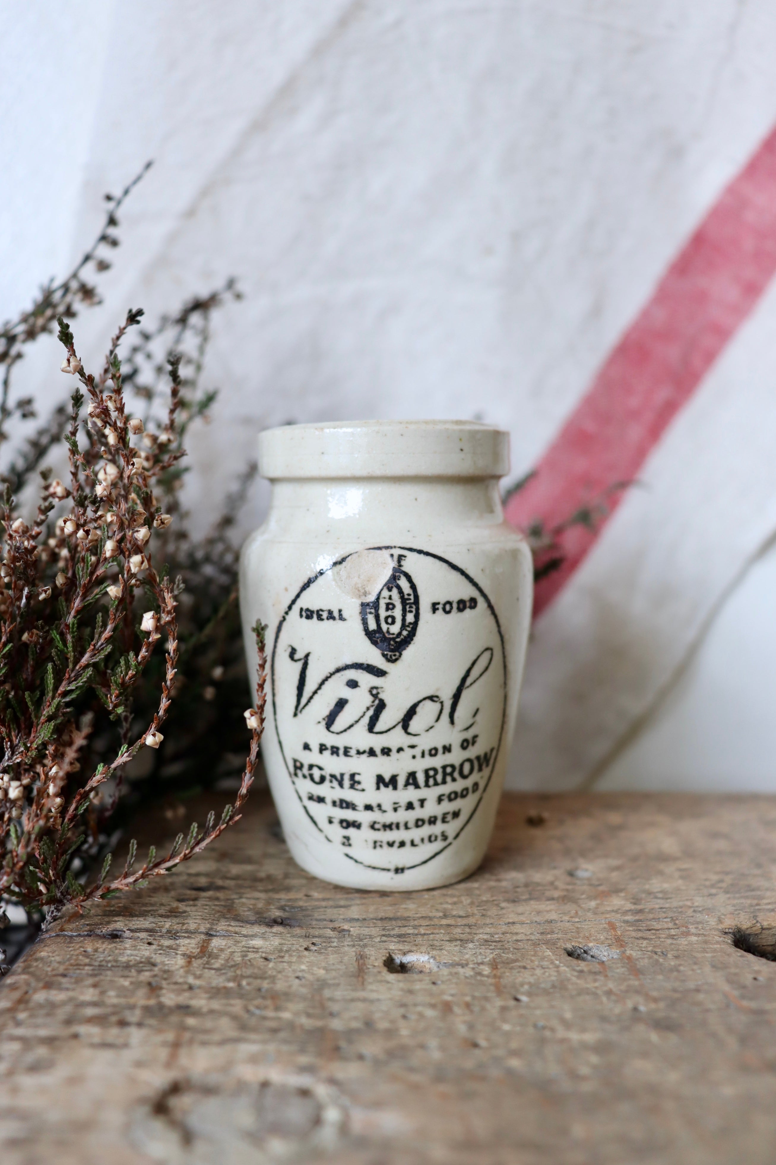 Antique Victorian Virol Jar