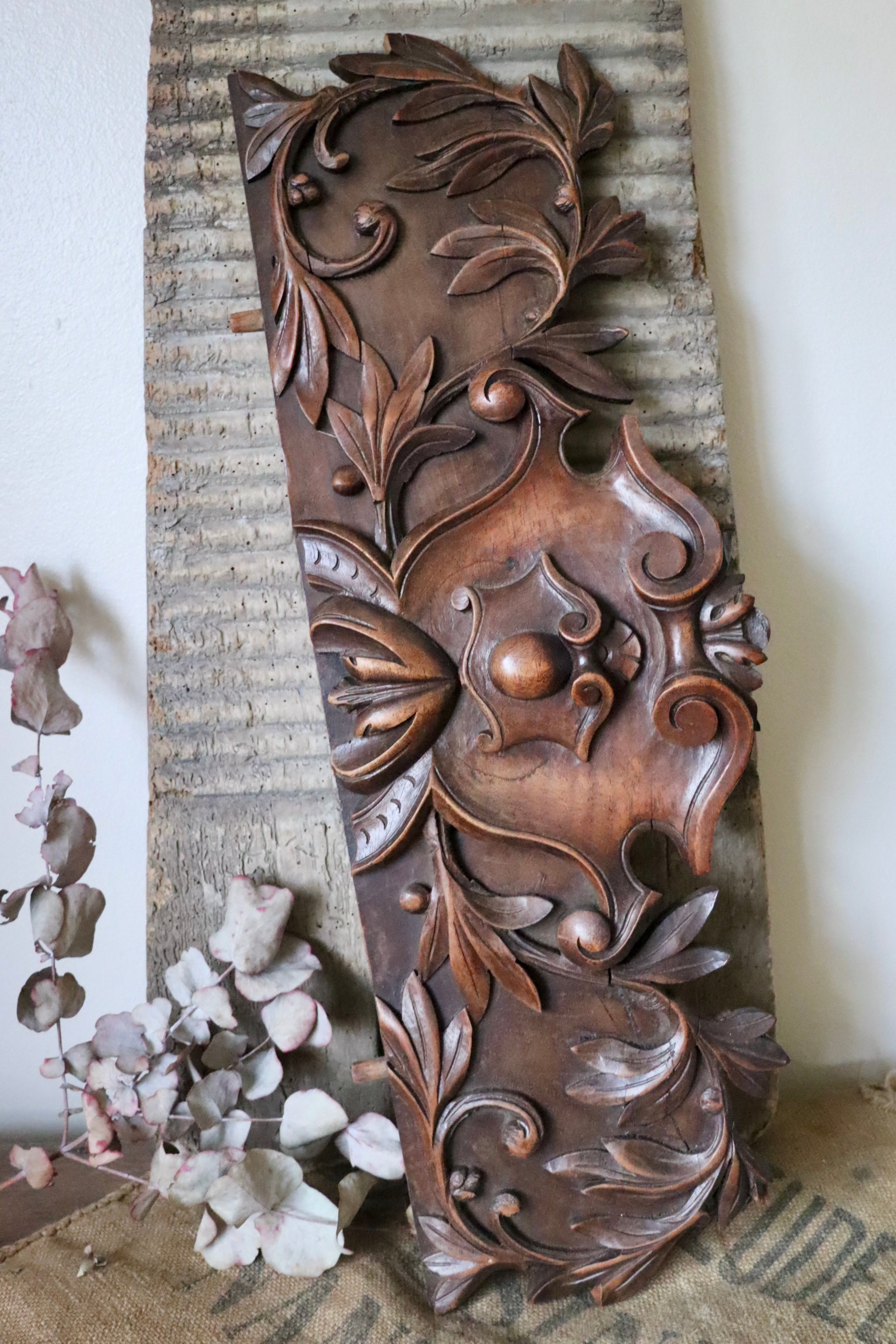 Antique French Wooden Decorative Architrave
