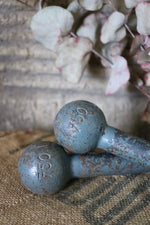 Load image into Gallery viewer, Pair of Antique French Iron Barbells
