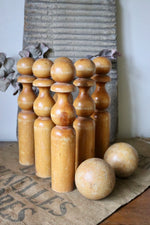 Load image into Gallery viewer, Vintage Large Wooden Skittles
