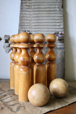 Load image into Gallery viewer, Vintage Large Wooden Skittles
