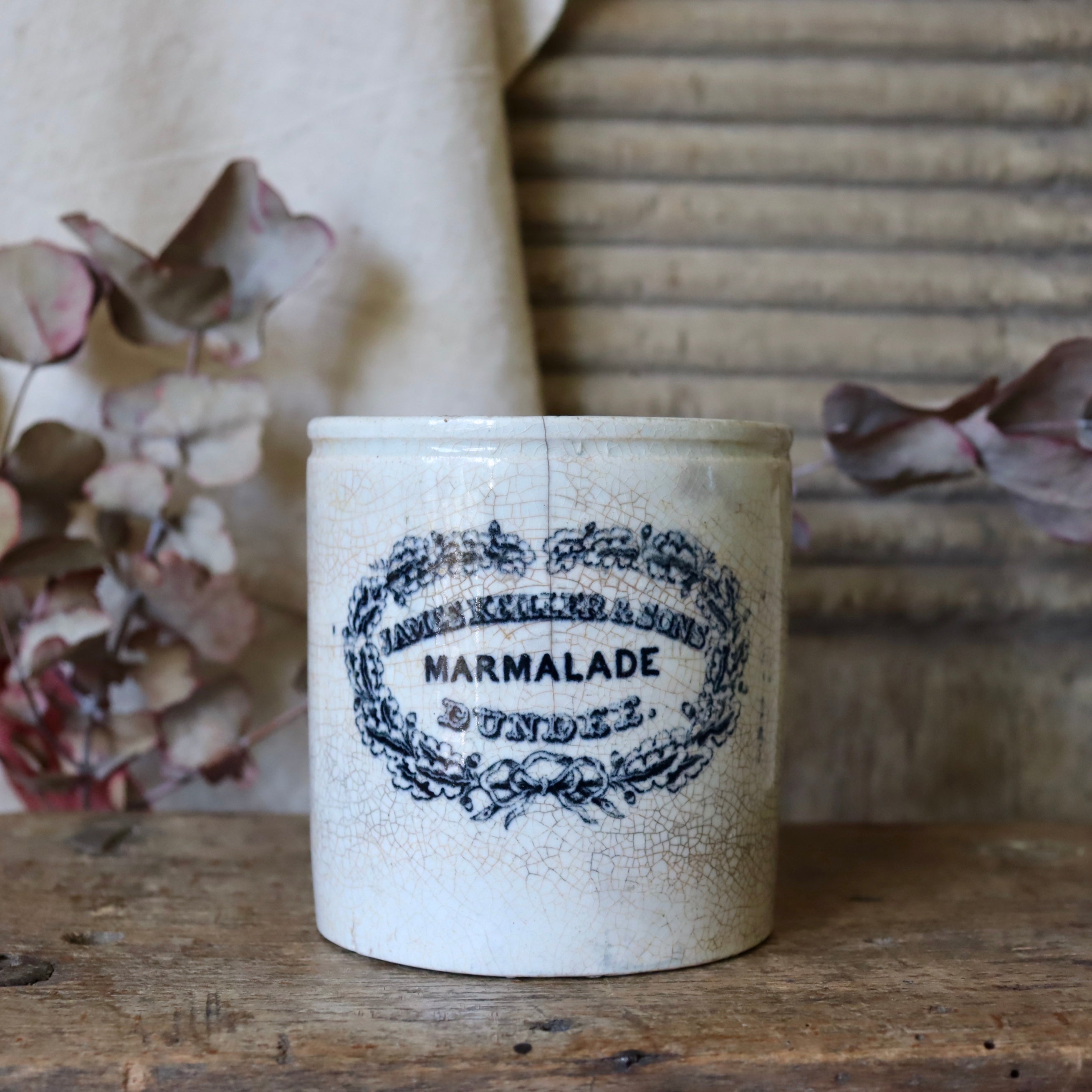 Rare Early James Keiller & Son's Dundee Marmalade Jar 1lb