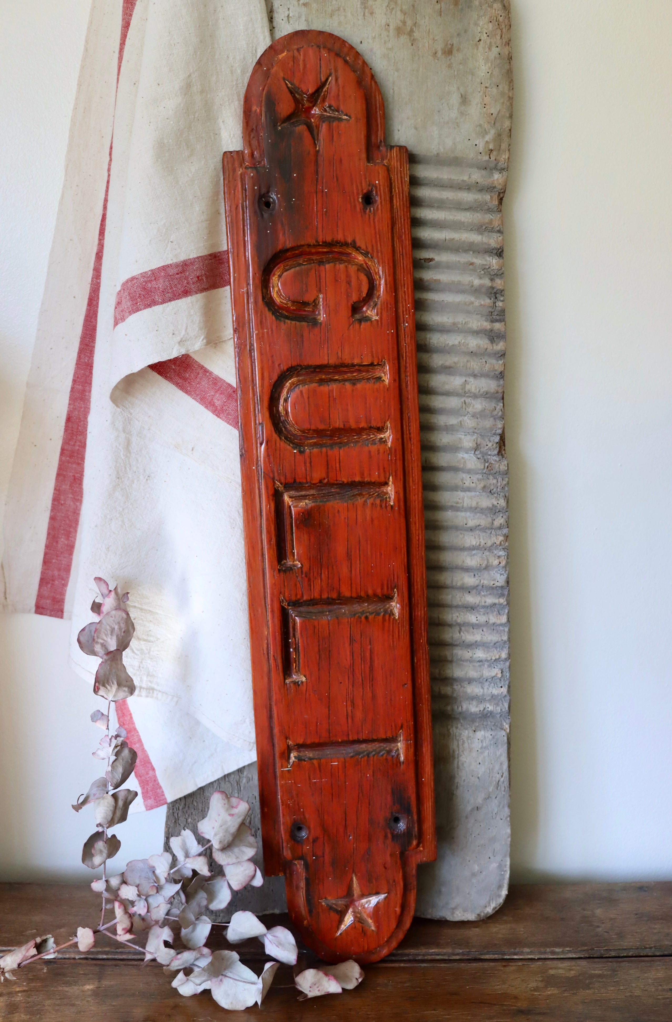Rustic Wooden Gulli Nautical Sign