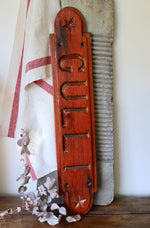 Load image into Gallery viewer, Rustic Wooden Gulli Nautical Sign
