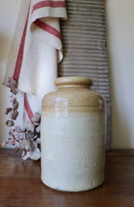 Large Vintage Stoneware Salt Glazed Pot