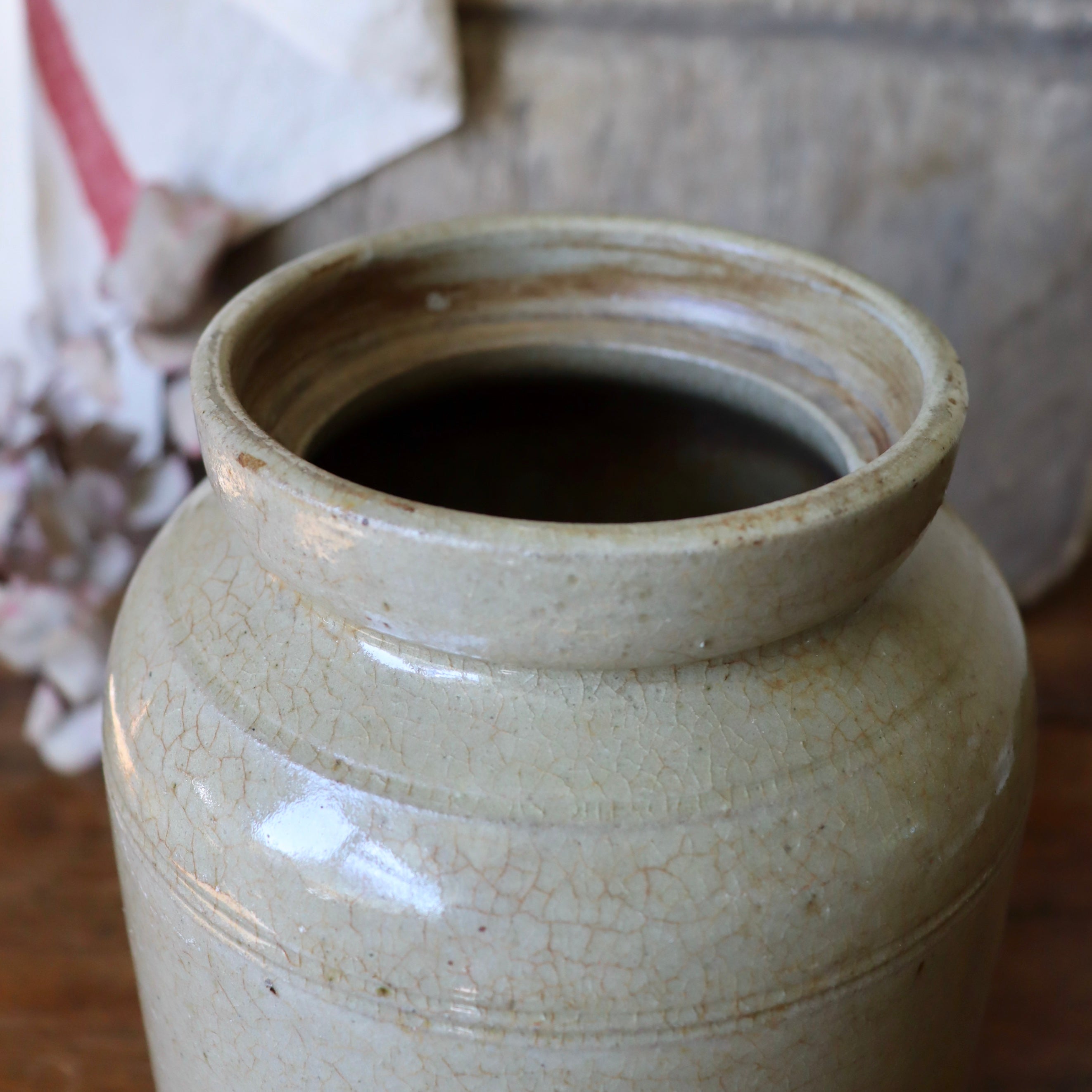 Large Antique Stoneware Jar