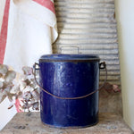 Load image into Gallery viewer, French Lidded Enamel Pail
