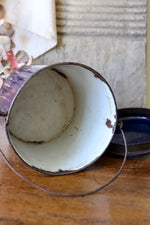 Load image into Gallery viewer, French Lidded Enamel Pail
