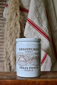 Antique Felix Potin Confitures Jar