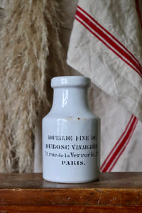 Rare Antique French Moutarde De Dubosc Paris Pot