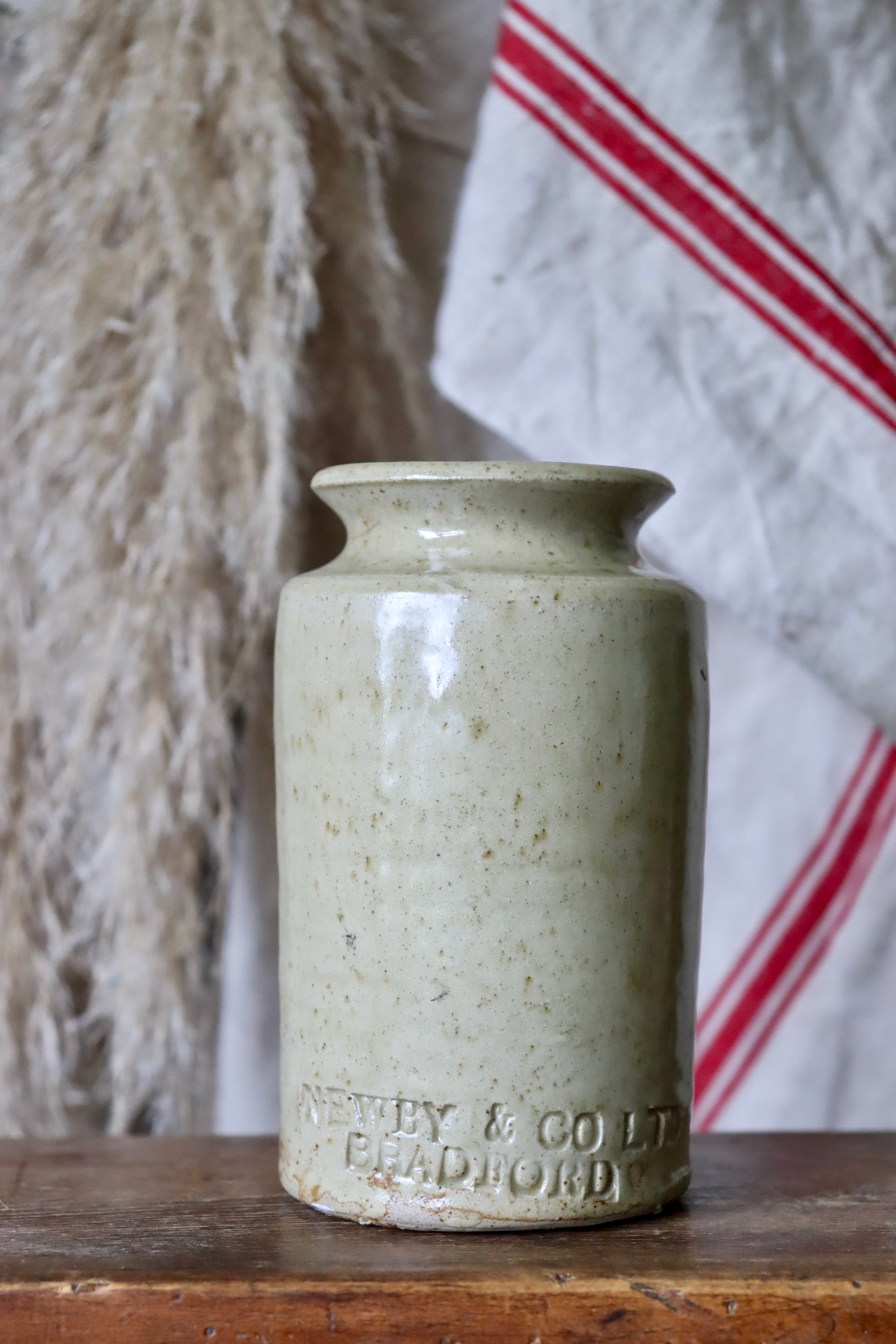 Antique Stoneware Newby & Co Bradford Jar