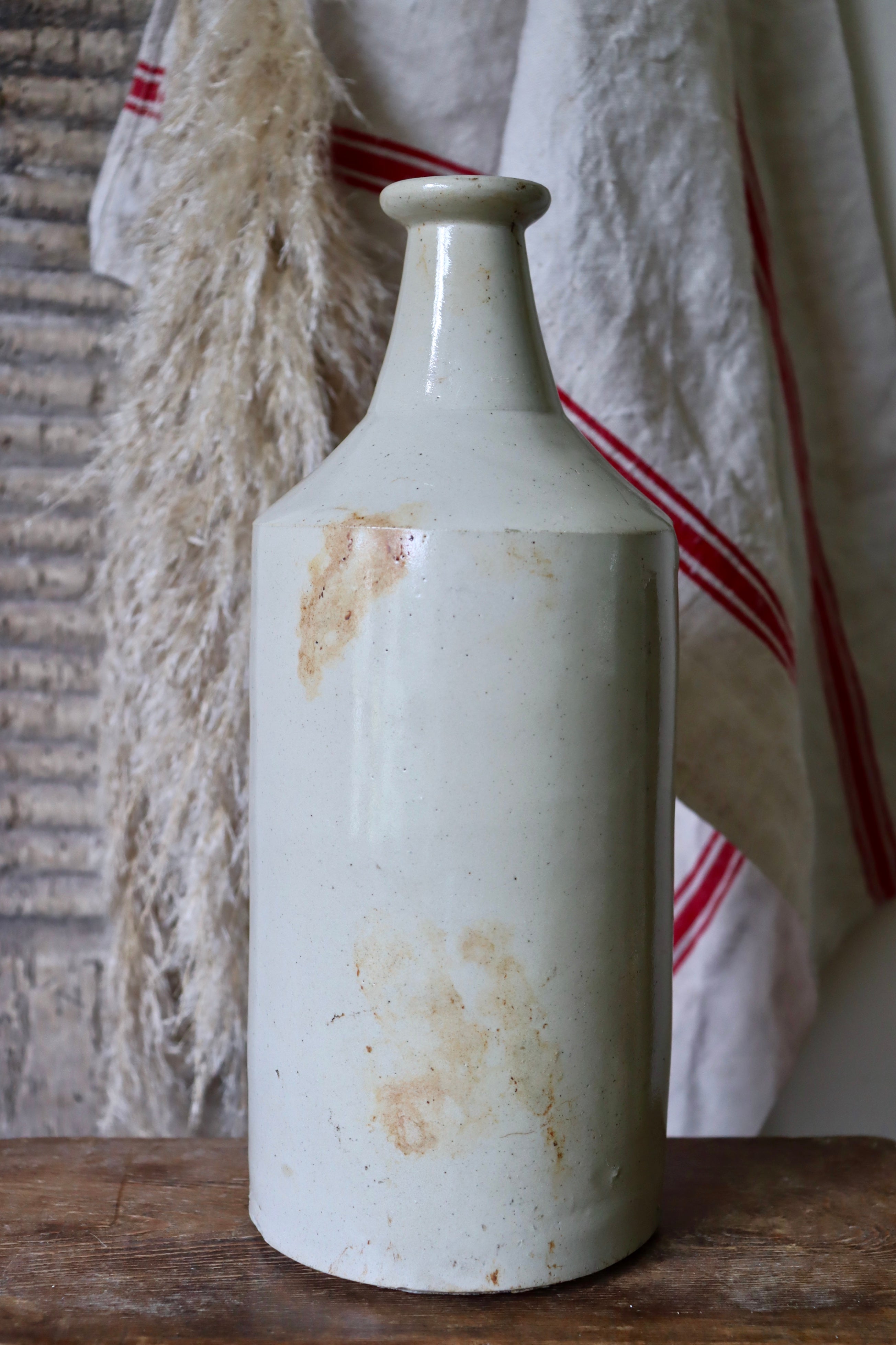 Large Antique Stoneware Bottle