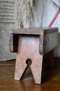 Vintage Rustic Wooden Stool