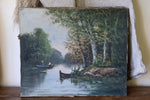 Load image into Gallery viewer, French Country Riverside Scene Oil on Canvas
