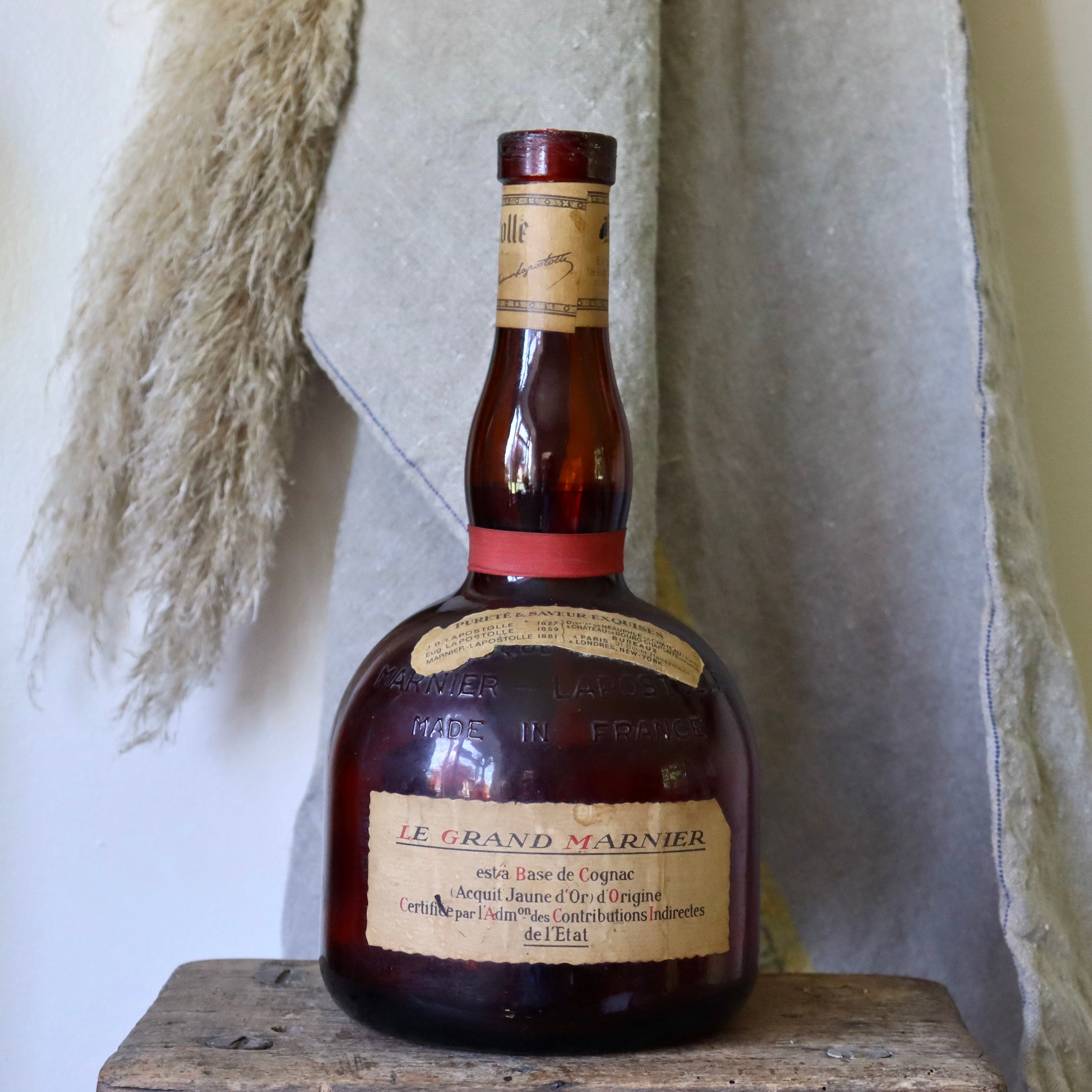 Antique French Le Grand Marnier Liqueur Bottle