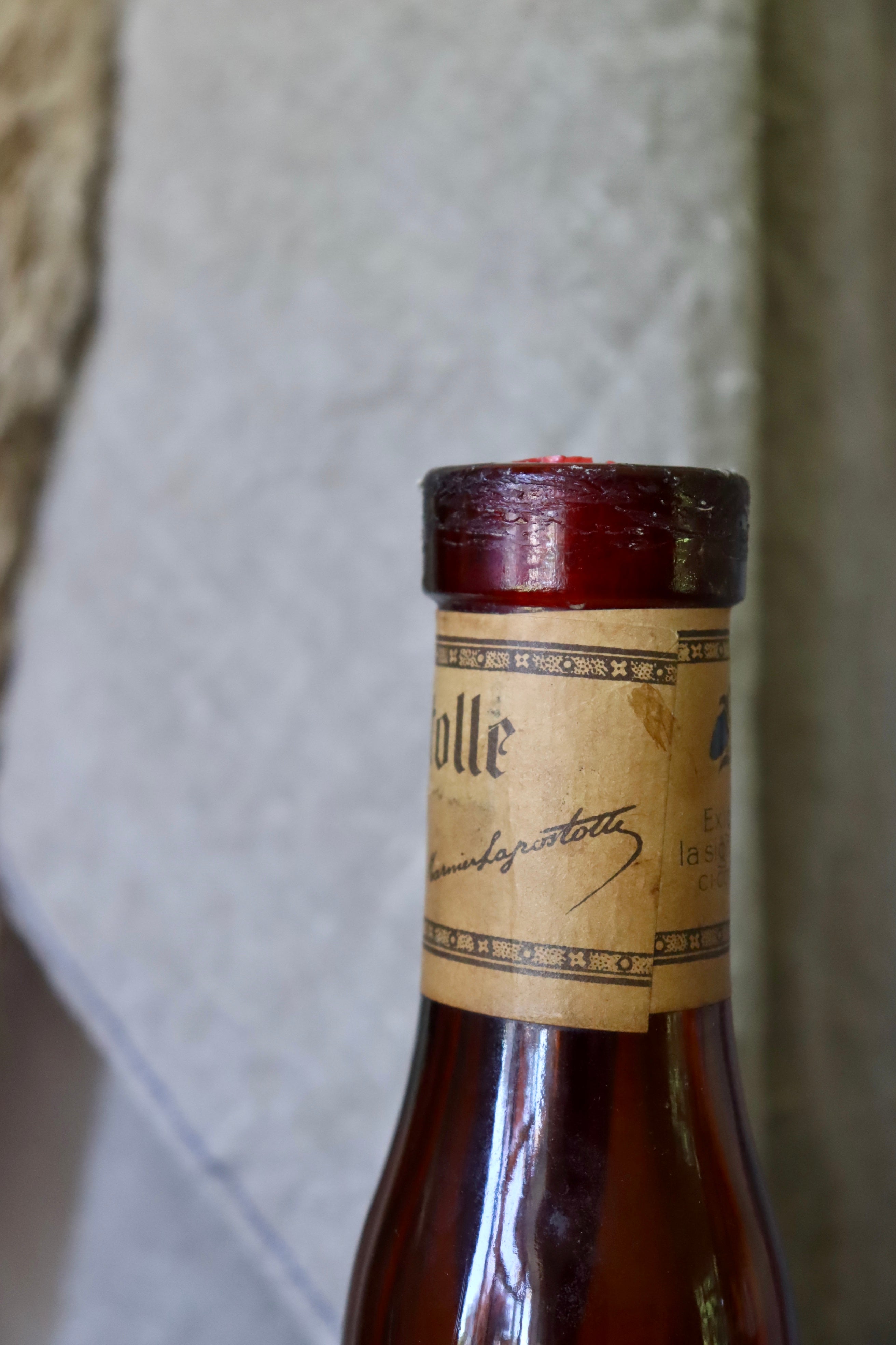 Antique French Le Grand Marnier Liqueur Bottle